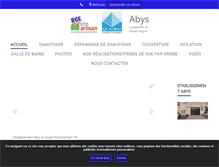 Tablet Screenshot of abys-entreprise.fr